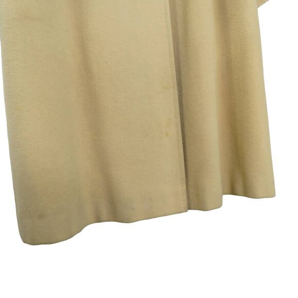 Jordan Marsh 1970s Beige Cream Vintage Cashmere Peacoat Long Coat Large - Picture 6 of 13